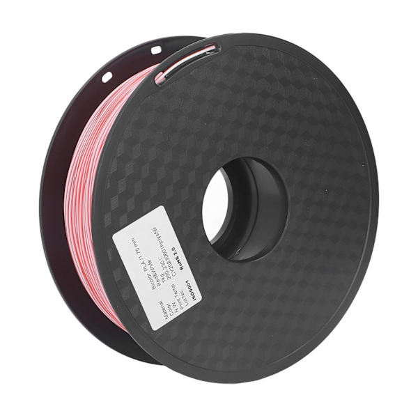 3D-skrivarfilament 1,75 mm rött vitt dubbelt färgfilament PLA-filament förbrukningsmaterial för modell-DIY