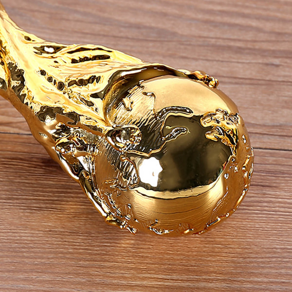 Världscuptrofé Finely Carved Sparkling Durable ABS Hög simulering Världscup Replica för hem bil kontor 14,6 tum hög