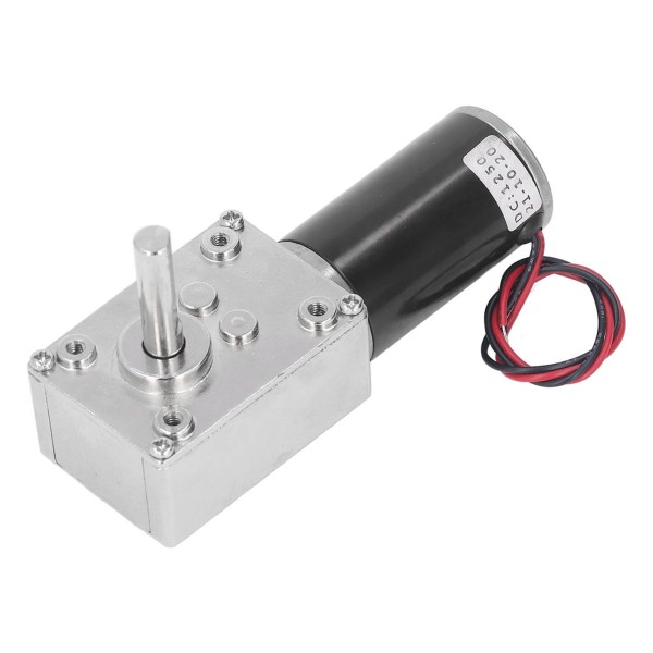 DC-växelmotor liten 18W stor vridmoment reversibel turbinmask reduktionsmotor med självlåsande DC12V 0-300RPM per minut