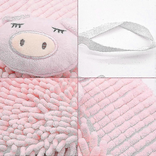 Tegneserie Chenille Håndklæder Sæt med 2 - Mikrofiber Håndklæder - Håndbold Hængende Håndklæder til Køkken_SZXM