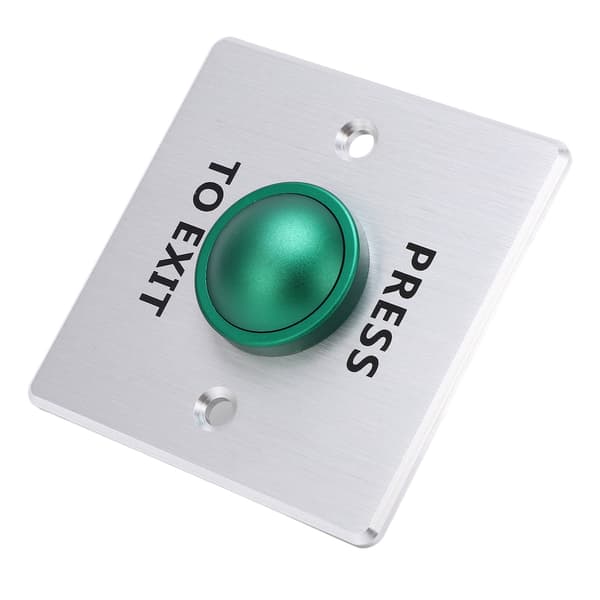 Dörröppningsknapp Rostfritt Stål 12‑24V Tryck för att Gå Ut NO NC COM Switch Passerkontrollpanel