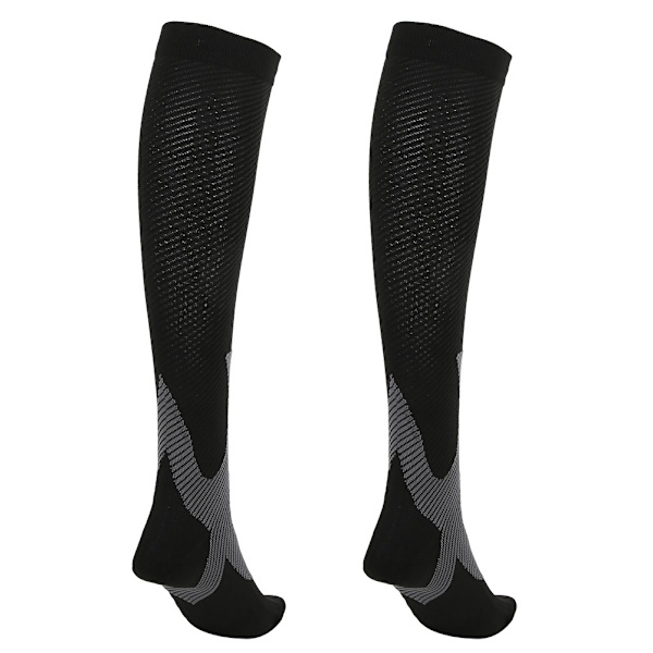 Kompressionsstrumpor Anti Fatigue Smärtlindring Knähöga strumpor för utomhussport L/XL