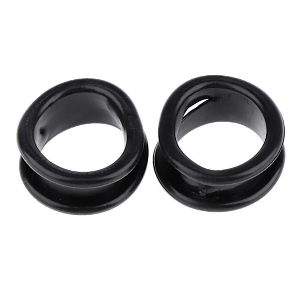 3 x 10 Stycken Mjuka Gummi Saxar Fingerringar Grepp för Salong Frisör Svart