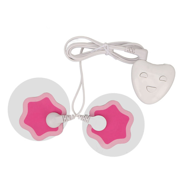 Menstruationsvärk Stop-enhet med elektrodplåster Uppladdningsbar USB Bärbar Menstruationsvärk Stop Massager för kvinnor Vit