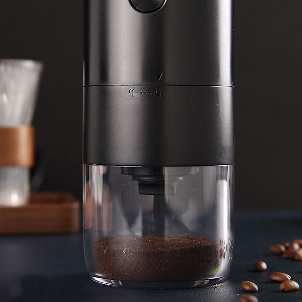 Elektrisk kaffekvarn (svart), Multifunktionell bönkvarn, Kryddor, Örter, Uppladdningsbar
