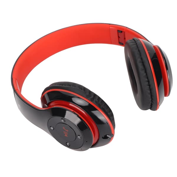 S6 HIFI Stereo Headset Bluetooth Headset Foldable Music Headset med mikrofon til mobiltelefon tablet rød