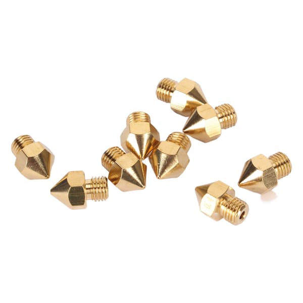 10 stk. 3D-printer messingdyser 0,4 mm MK8 til CR 10 Pro ekstruderingsspidser