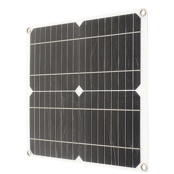 Solpanel Monokrystallinsk Silicium Vandtæt Høj Ydeevne til RV Bil Båd Trailer 20W 18V 10A