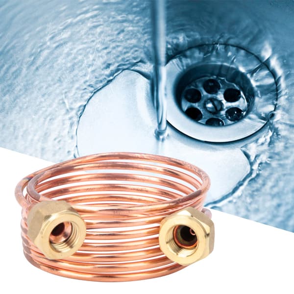 Mjuk Flexibel Koppar Kapillärrör 2.8mm G1/4\" Kylningsdelar (1500mm)