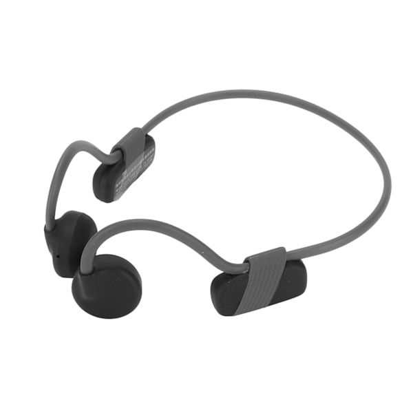 Bone Conduction Bluetooth Headset IP56 Vandtæt Støvsikker HiFi Lyd Indbygget Mikrofon Open Ear Trådløs Hovedtelefon Grå