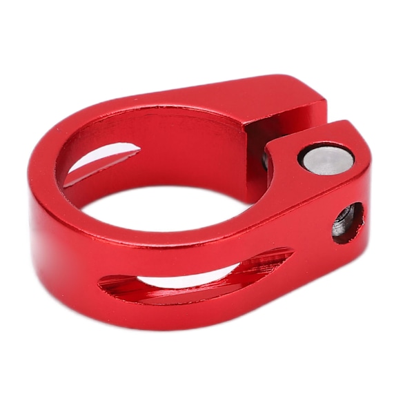 28.6mm Bike Seat Post Clamp Aluminum Alloy Locking Seat Tube Holder Clip for Mountain BicycleRed