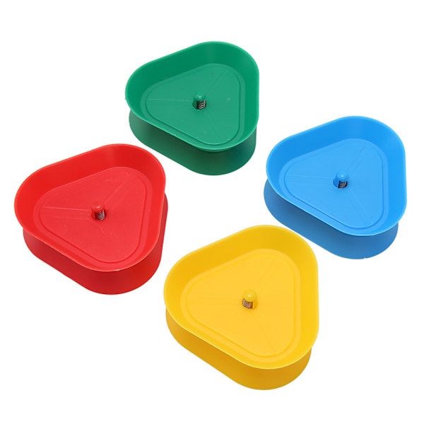 Triangelformade kort Spelhållare 4 färger Rund kant Spring Design Pokerhållare för vuxna barn