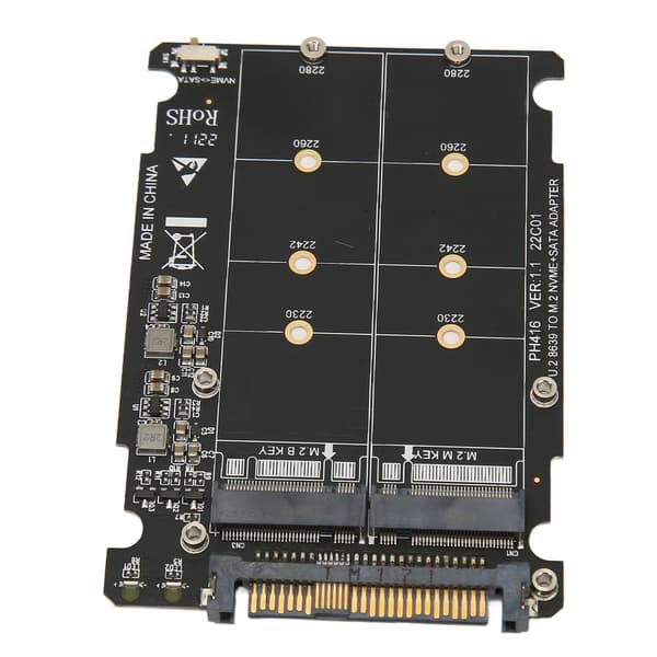 NVME U.2 till Combo NGFF M.2 SATA PCIe SSD-adapter 40 Gbps Stabil drift SFF8639 SSD-adapter för moderkort