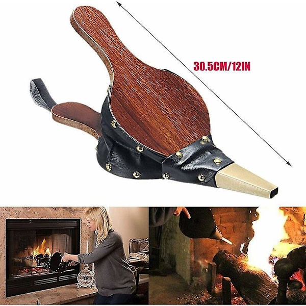 Takka Palkeet Vintage Puupuhallin Sisätakka Palkeet Puutuli Puhallin Puupalkeet Puhallin 30,5 12,5 cm Grilli Palkeet Ulkotuli