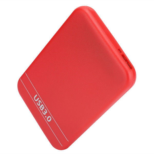 2,5-tommers harddisktaske Bærbart ultratyndt SSD-kabinet med USB 3.0-interface til bærbar computer (rød)