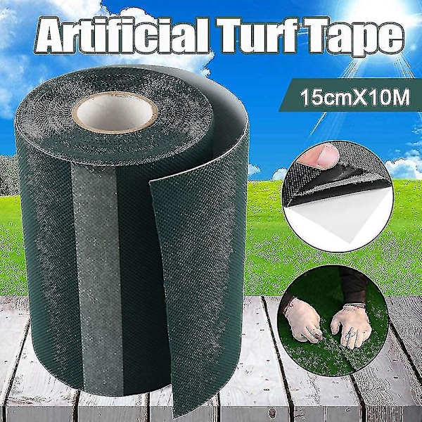 10m X 15cm Gräsmatta Tejp Självhäftande Matttejp Konstgräs Fogtejp Gräsmatta Mattlim Tejp Grön Fixering Gräsmatta Fogtejp-A