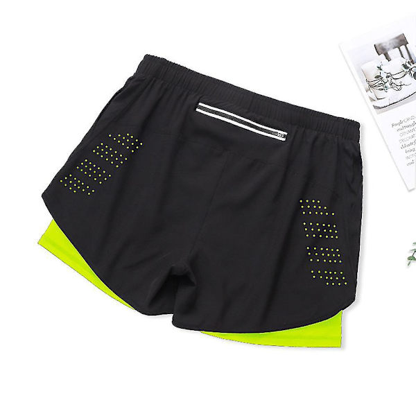 Herrshorts i dubbla lager med snabbtorkande funktion, S, krämvit