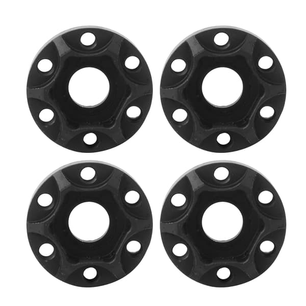 4 stk. RC Bil Hjul Hex Nav Hjul Adapter Sort Passer til SCX10 1/10 RC Crawler 1.9 tommer 2.2 tommer Hjul 8mm