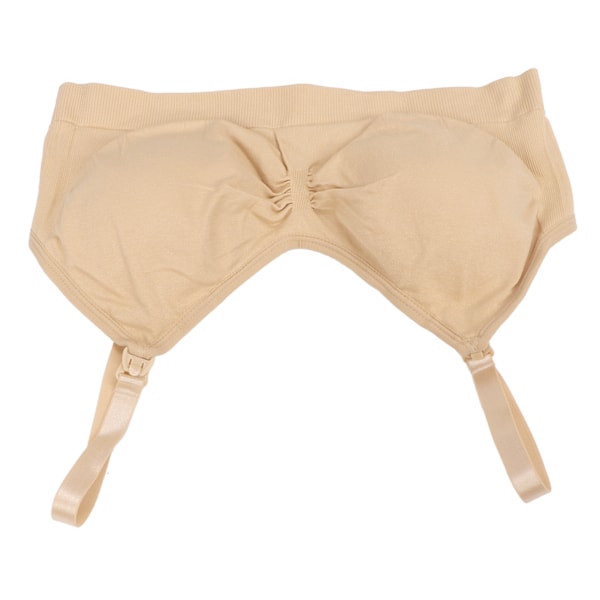Hands Free Pump BH Ger Stöd Osynlig Tunn Bekväm Hudfärg Amnings BH för Hemma Utomhus Kontor XL
