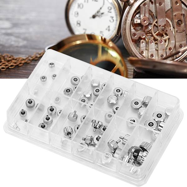 Rostfritt stål Watch Crown Chronograph Button Watch Ersättningstillbehör