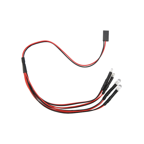 4 LED RC-bil LED-ljus RC-bil Uppgraderingsdelar för AXIAL SCX24 1/24 Fjärrstyrd bil
