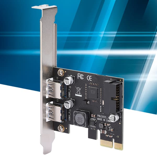 Riser Card PCI E till USB3.0 Dator Tillbehör med Främre 19 / 20PIN Gränssnitt