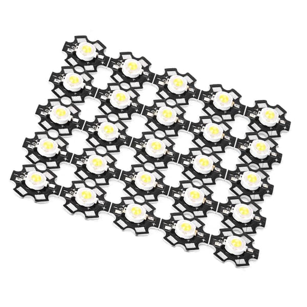 25 stk. Høy Lysstyrke Integrert Chip Lys Kilde LED Perle Spotlight Pære Hvit 30000-35000K