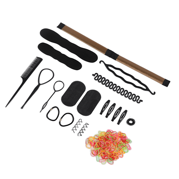 20PCS Hårflätningsverktyg Bärbar Lätt DIY Hårtillbehör för Frisörer Damer Flickor