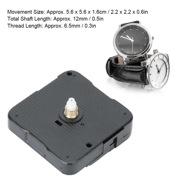 5 st Elektrisk väggklocka 6262 Quartz Scan Movement DIY Väggklocka Bytestillbehör (svart cover)
