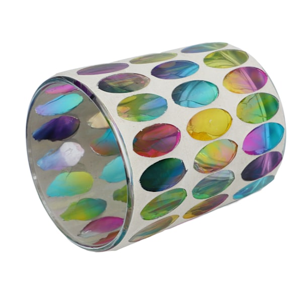 Mosaik Tealight-hållare Färgglad Glasmosaik Stil Levande Lyster Glas Ljusstake för Sovrum Kontor Bar