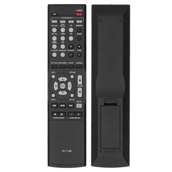 RC1196 Fjernkontroll Kompatibel med DENON Audio Video Receiver AVR-X520BT AVR-S500BT