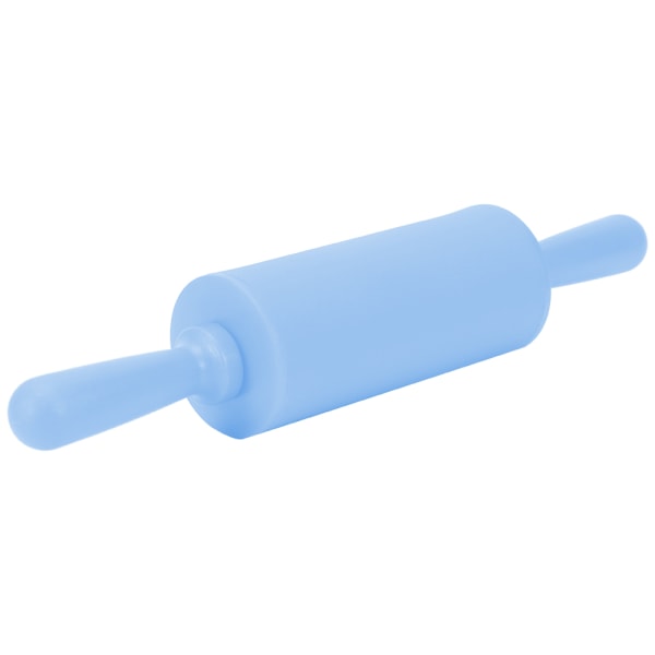 Nytt NOn stick silikon kjevle Bakeverktøy for konditordeig med plasthåndtak blå