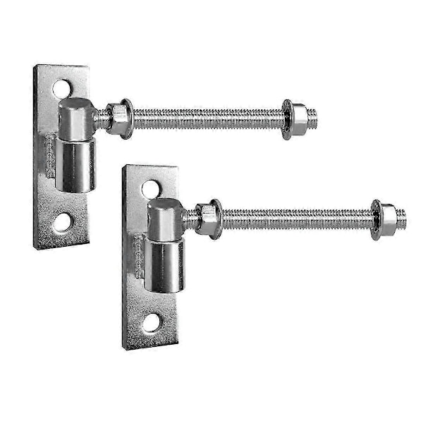 Kraftige porthængsler kompatible med træ- og metalporte, 8 tommer J-bolt hængsel, 2-pak - Ideel kompatibel med gård og lade