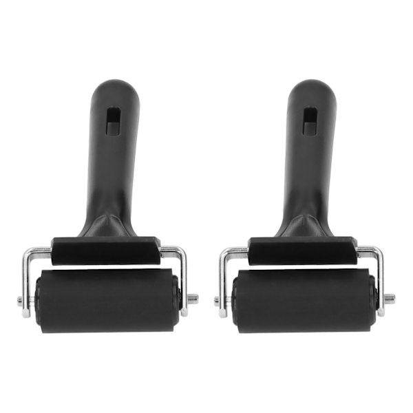 2 stk Brayer Roller 6cm Lengde Gummi Roller Kunst Blekk Roller Verktøy for Trykk Maling Håndverk Stemplinger