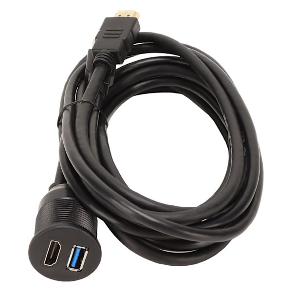Forsænket monteringsforlængerkabel Dual Ports USB3.0 High Definition Multimedia Interface-kabel