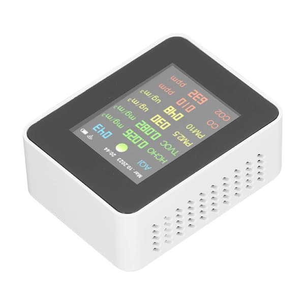 9 i 1 Luftkvalitetsmåler WiFi Luftdetektor Farve LCD Digital Display Multifunktionel Indendørs Testmåler