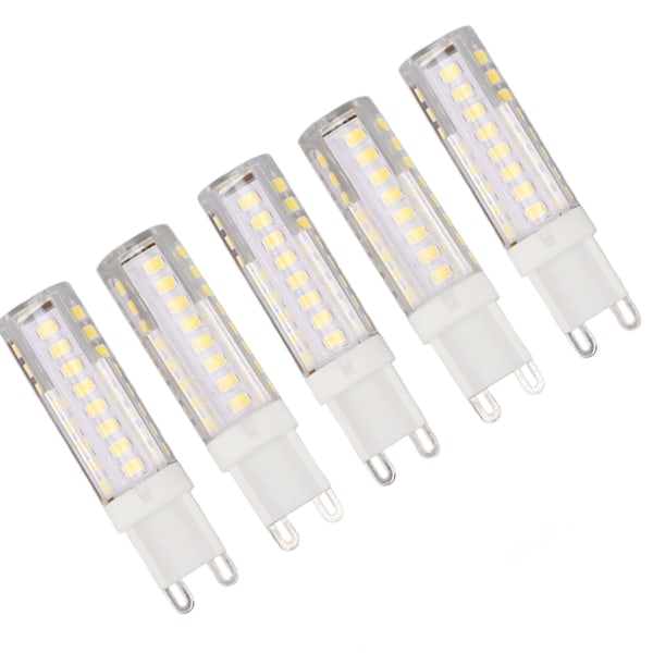 5 kpl 7 W himmennettävää G9 LED-lamppua, LED-valolamppu, energiansäästöinen valonlähde, G9-kaksinapainen lamppu, 220 V