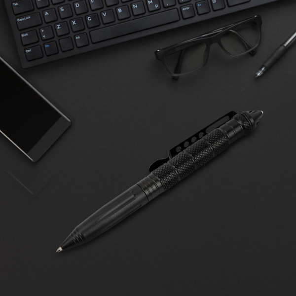 Multi Aluminium Outdoor Tactic Pen Säkerhetsskydd Glasbrytare Överlevnadsverktyg
