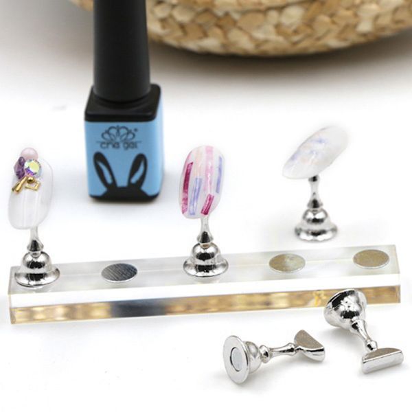 Negleøvelsesstand Base Display Holder Neglekunst Visningshylde Manicure Værktøj