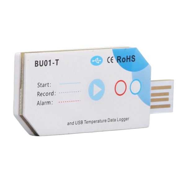 USB Temperatur Datalogger Bluetooth APP Forbindelse Temp PDF Rapport Optager 120 Dage 32000 Kapacitet