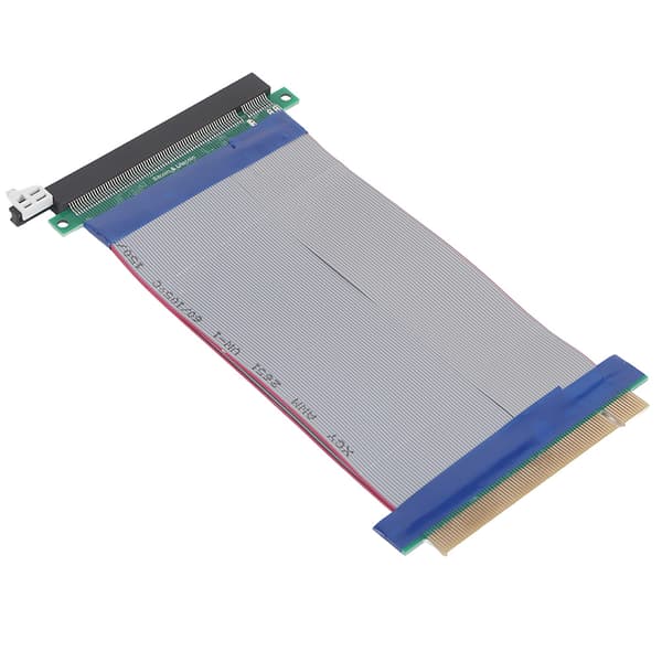 19CM PCI-E Riser Card Extender PCI-E 16X Blødt Fladt Forlængerkabel