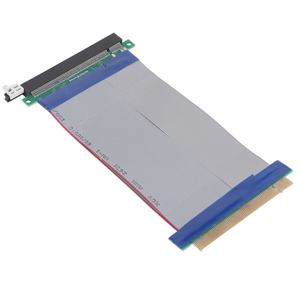 19CM PCI-E Riser-kortforlenger PCI-E 16X Myk Flat Forlengelseskabel