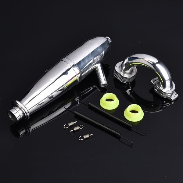 Dobbelt eksosrør for HSP Redcat 1/8 RC-bil for SH GO 21/28CXP-motor