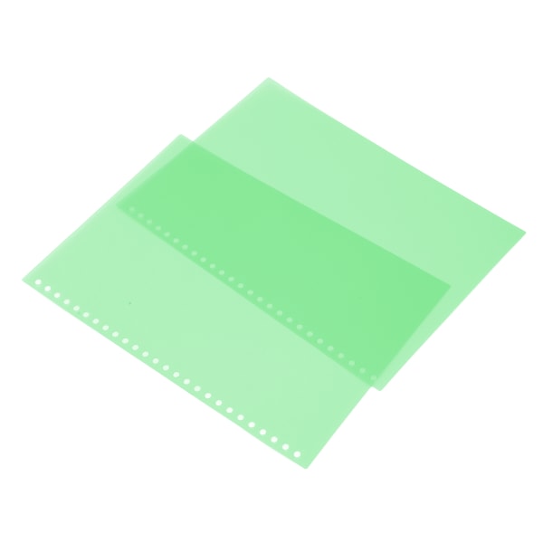 B5 26 Papir Cover Frosted Gennemskinnelig Vandtæt Rulle PP Side Bindende Cover til Rapporter Præsentationer 50stk Grøn