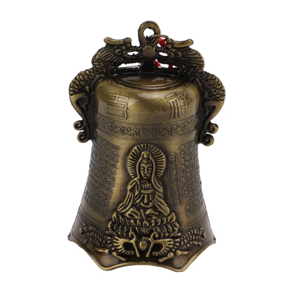 Buddhistisk klokkedekoration To drager boltrer sig i form Metalmateriale Specialbearbejdning buddhistisk dekoration