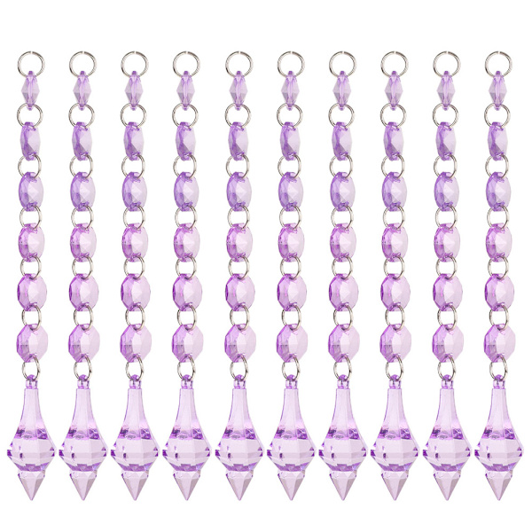 10 stk. parti dekoration akryl krystal diamanter bryllup dekoration krystal perler ophæng dekoration (A)