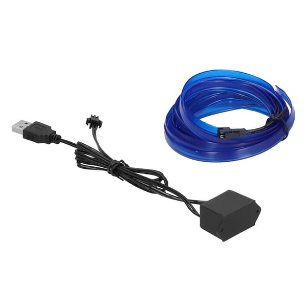 3 meter / 9,8 ft USB bil ambient lys fleksibel LED lysstrimmel bil interiør dekorativ lampe