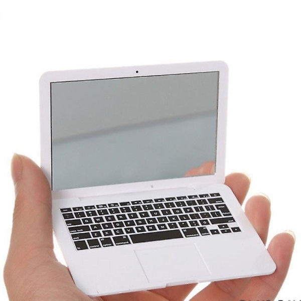 1 stk. Laptop-formet Makeupspejl, Mini Lommespejl, Bærbart Kompakt Makeupspejl