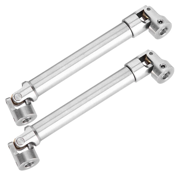 2 kpl ruostumattomasta teräksestä valmistettua vetoakselia, RC-lisävaruste, sopii 1/10 RC-ryömintäautoon (112-165 mm)
