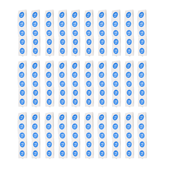 30 stk. NFC-tags PVC vandtætte 504 bytes programmerbare NFC-klistermærker til TagMo-telefon blå